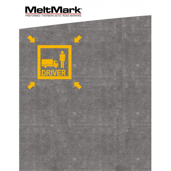 MeltMark Sjafør plass 200x200cm gul