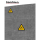 MeltMark Truck symbol 60x69cm svart/gul