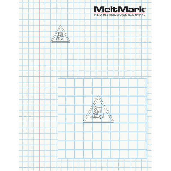 MeltMark Truck symbol 60x69cm svart/gul