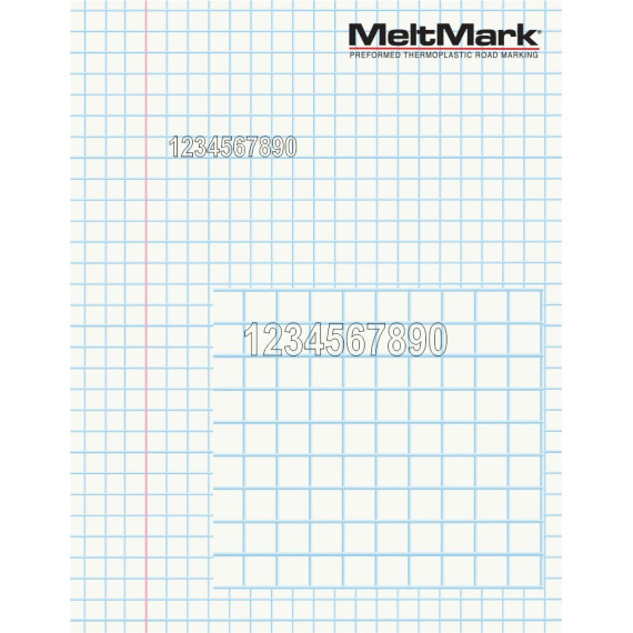MeltMark Tall/bokstaver 20cm gul