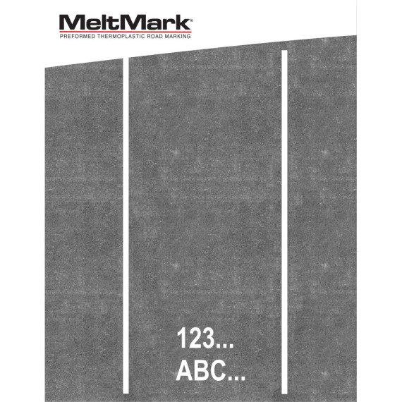 MeltMark Tall/bokstaver 30cm hvit