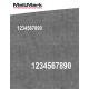 MeltMark Tall/bokstaver 30cm hvit