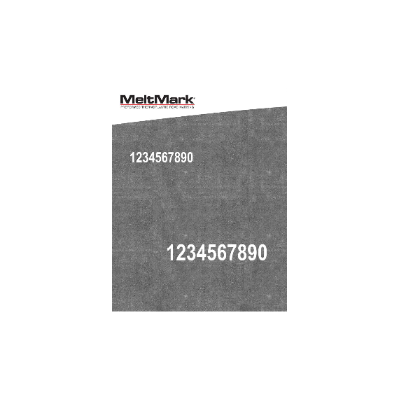 MeltMark Tall/bokstaver 30cm hvit