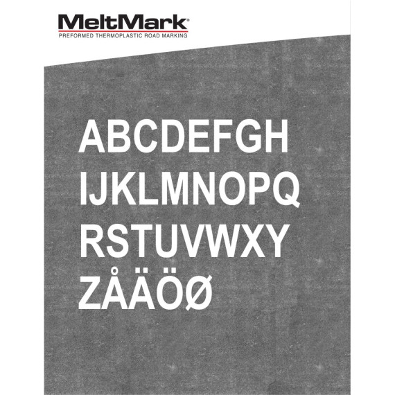 MeltMark Tall/bokstaver 50cm hvit