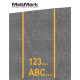 MeltMark Tall/bokstaver 50cm gul