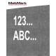 MeltMark Tall/bokstaver 100cm hvit