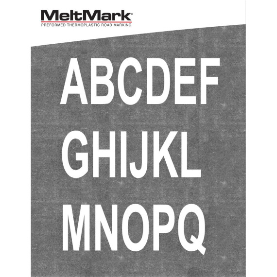 MeltMark Tall/bokstaver 100cm hvit