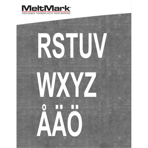 MeltMark Tall/bokstaver 100cm hvit