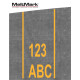 MeltMark Tall/bokstaver 100cm gul