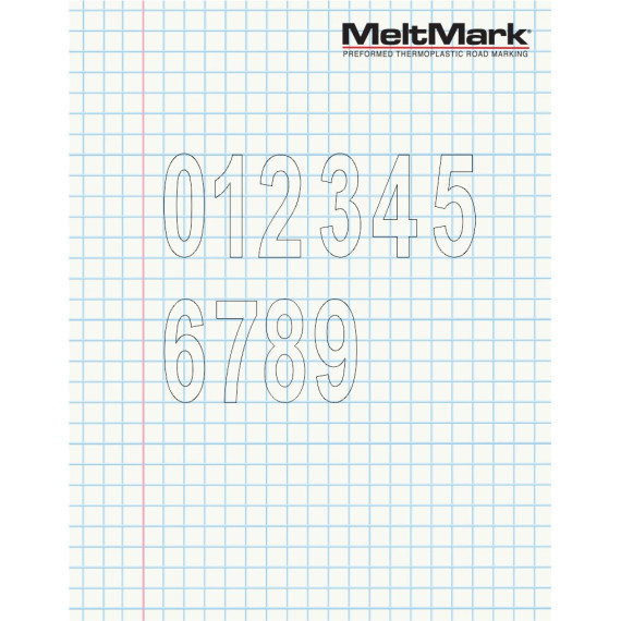 MeltMark Tall/bokstaver 100cm gul