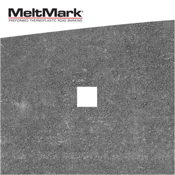 MeltMark Firkant 10x10cm hvit