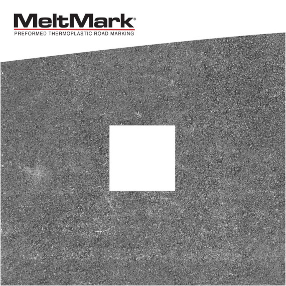 MeltMark Firkant 40x40cm hvit