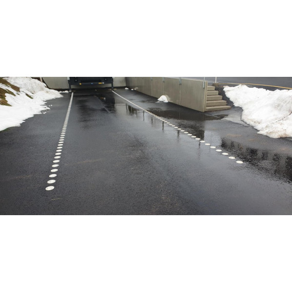 MeltMark Sirkler Ø10cm hvit