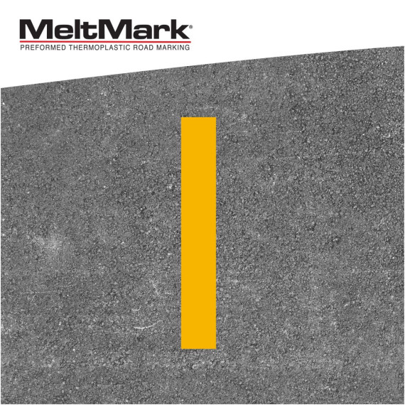 MeltMark Linje 15x100cm gul