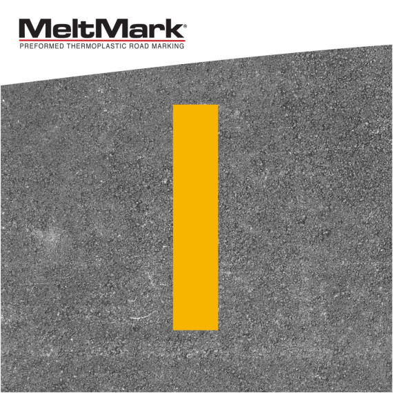 MeltMark Linje 20x100cm gul
