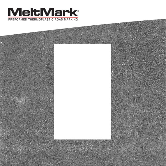 MeltMark Linje 60x100cm hvit
