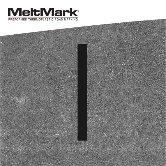 MeltMark Linje 10x100cm svart