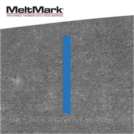 MeltMark Linje 10x100cm blå