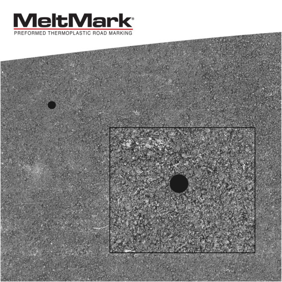 MeltMark Sirkler Ø10cm svart