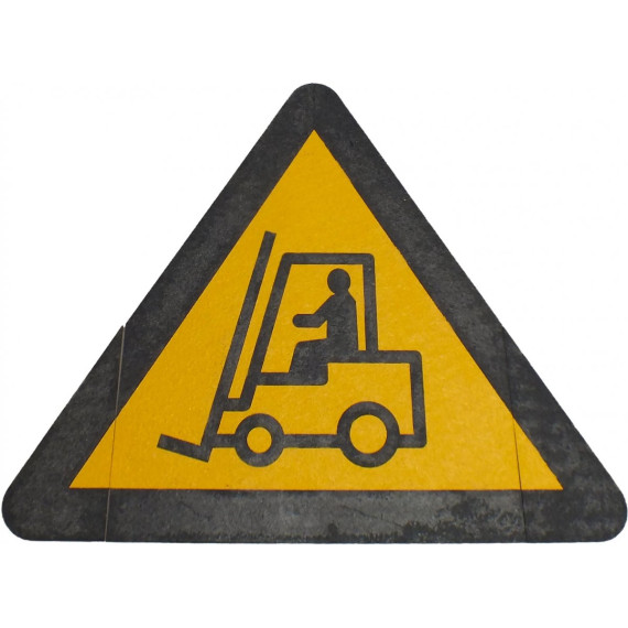 MeltMark Truck symbol 80x91cm svart/gul
