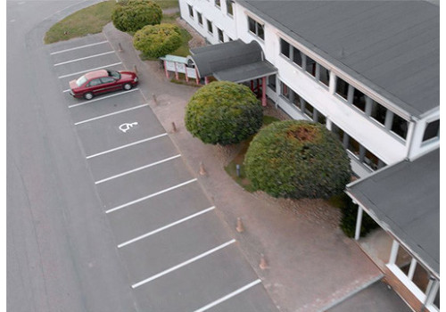 Termoplast parkeringsområder